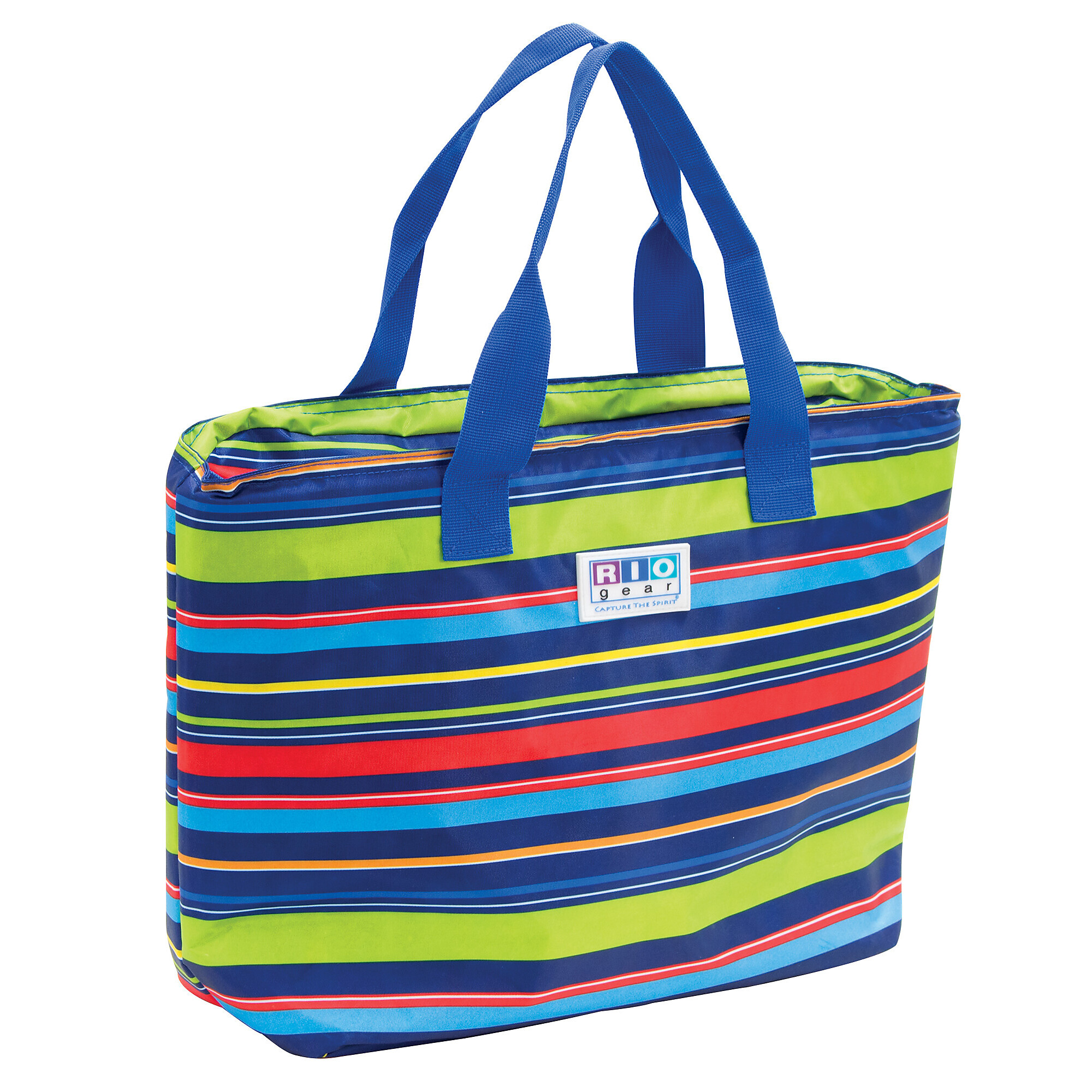 Rio Brands Rio Gear, RIO Gear Insulated Tote Bag - Stripe, Capacity 0.44 Gal, Model# CT781-1801-1